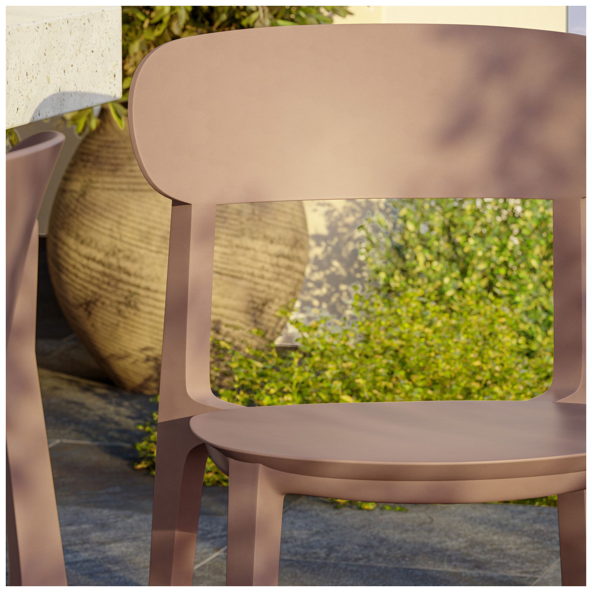 Metro Spencer 19" Wide Dusty Rose Dining ChairSet of 4