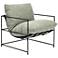 Metro Trent 28.5" Wide Washed Forest Accent Chair Black Frame