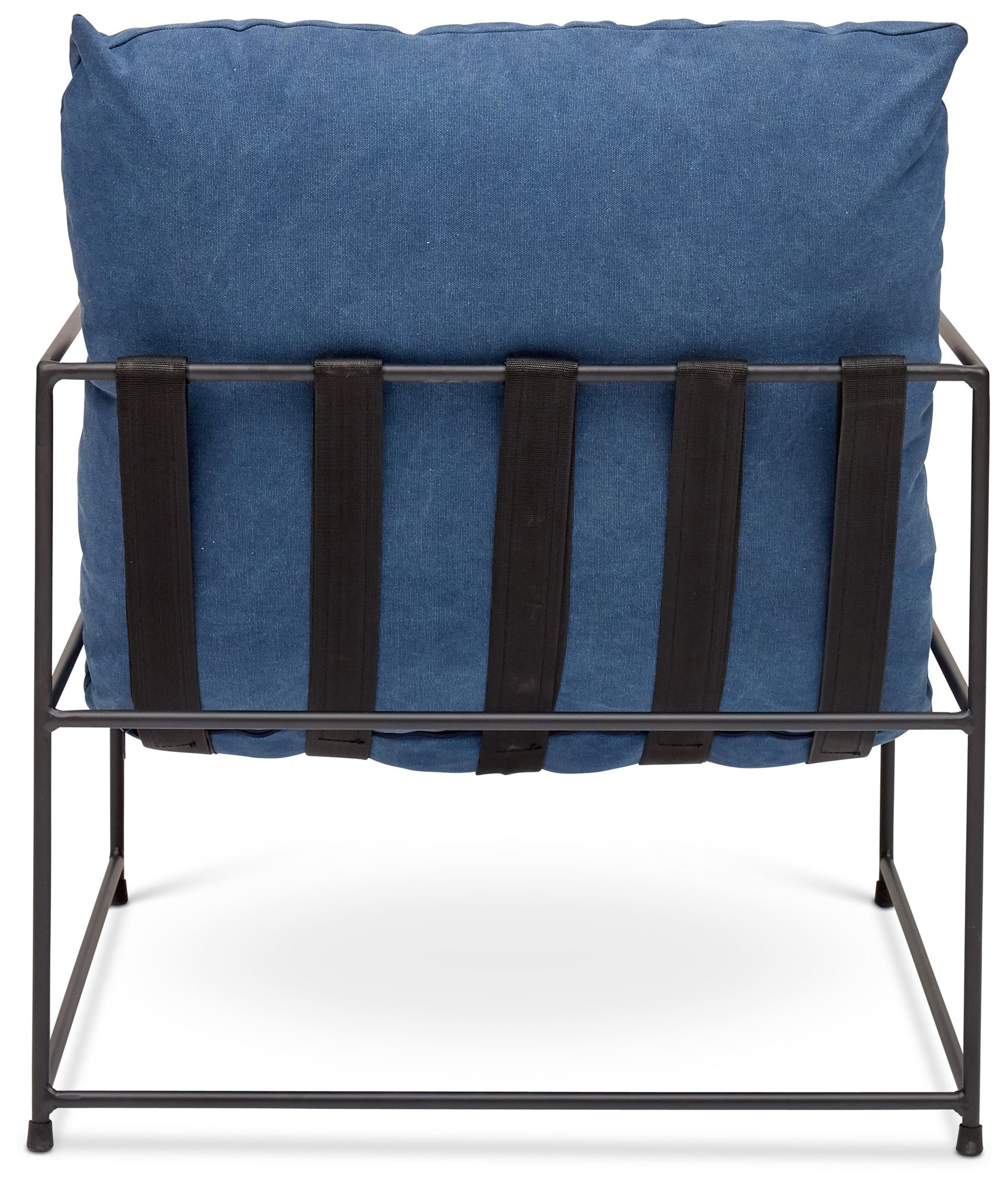 Image 5 Metro Trent 28.5" Wide Washed Navy Accent Chair Black Frame more views