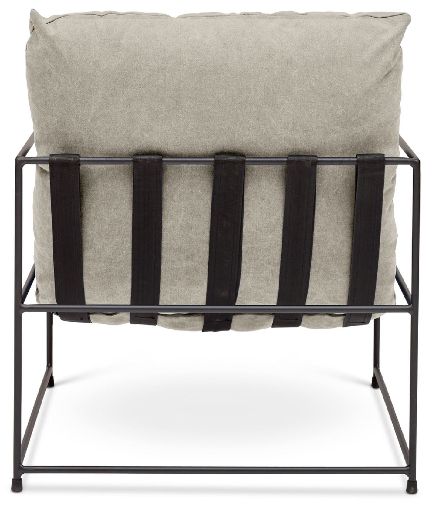 Metro Trent 28.5" Wide Washed Sand Accent Chair Black Frame