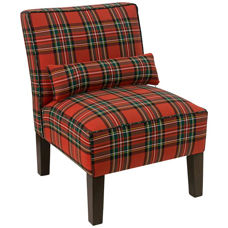 Image 1 Metropol Ancient Stewart Red Fabric Slipper Chair