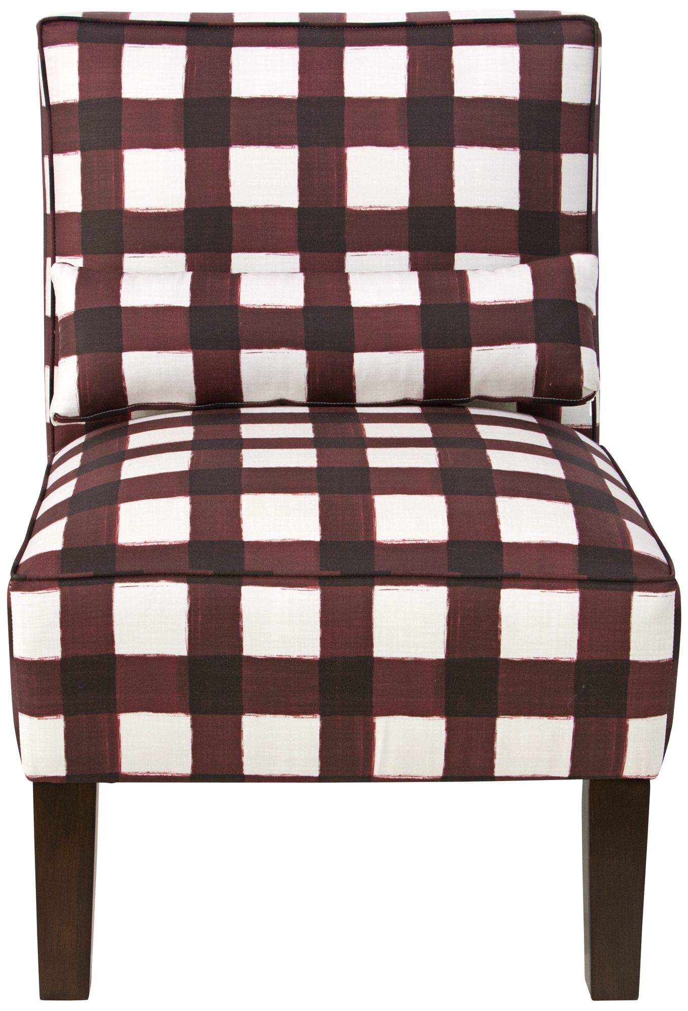 Image 2 Metropol Buffalo Square Holiday Red Slipper Chair - Made to Order more views