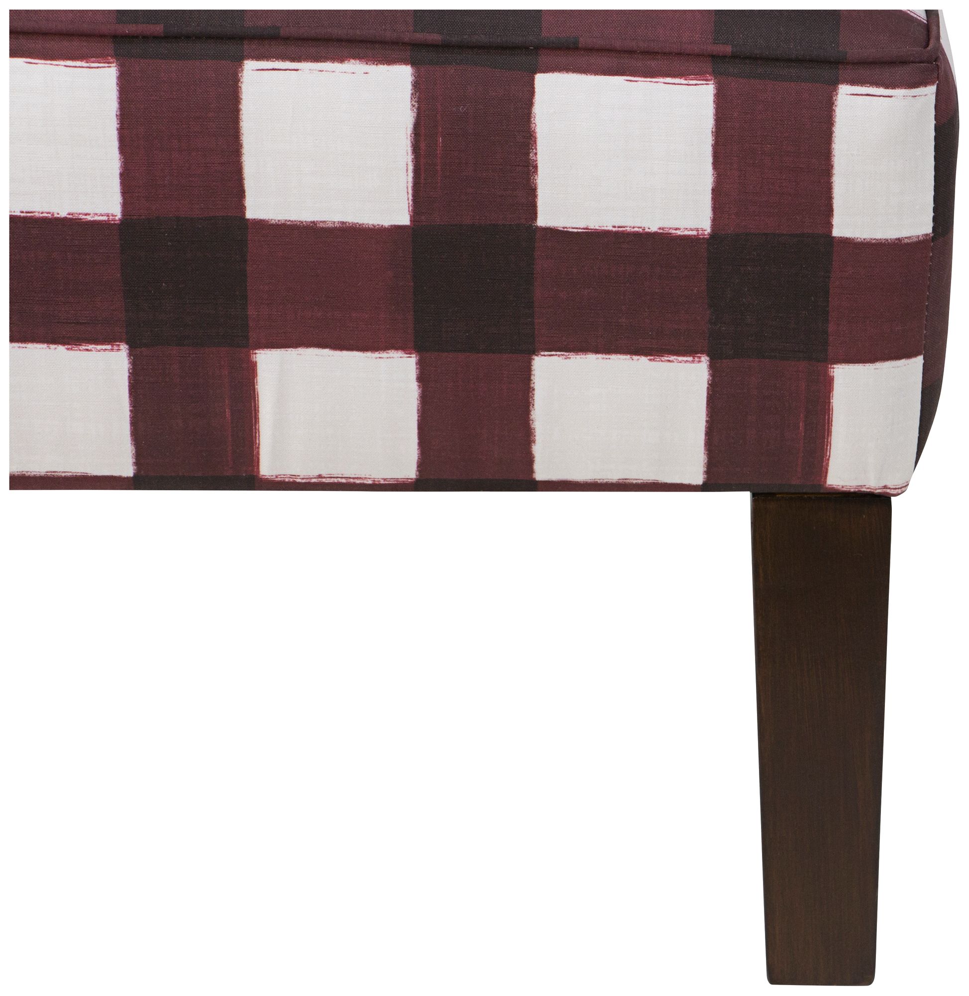 Metropol Buffalo Square Holiday Red Slipper Chair - Made to Order
