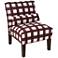 Metropol Buffalo Square Holiday Red Slipper Chair