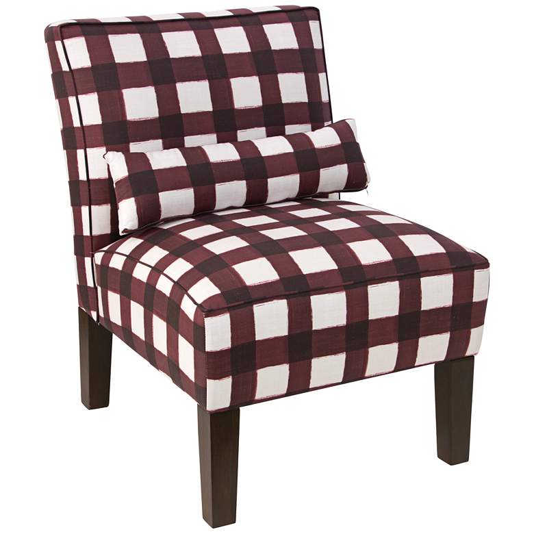 Image 1 Metropol Buffalo Square Holiday Red Slipper Chair