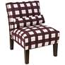 Metropol Buffalo Square Holiday Red Slipper Chair