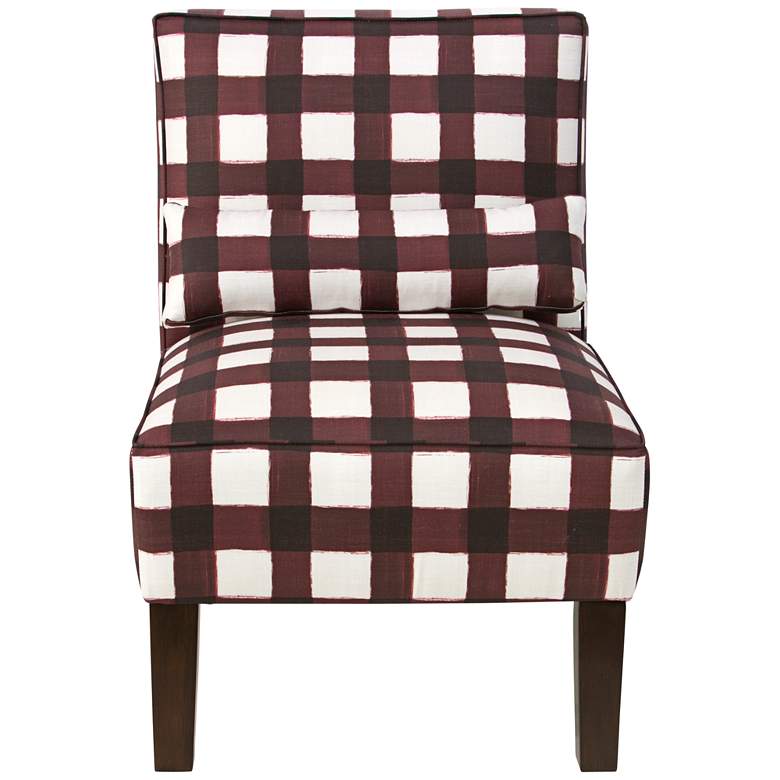 Image 2 Metropol Buffalo Square Holiday Red Slipper Chair more views