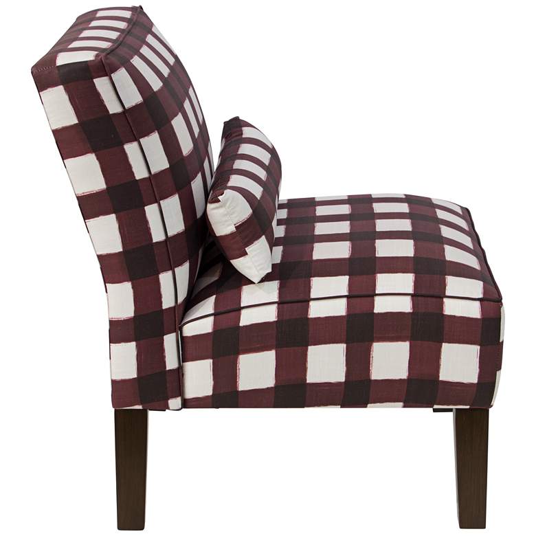 Image 3 Metropol Buffalo Square Holiday Red Slipper Chair more views