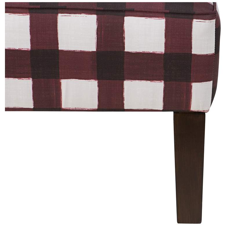 Image 5 Metropol Buffalo Square Holiday Red Slipper Chair more views