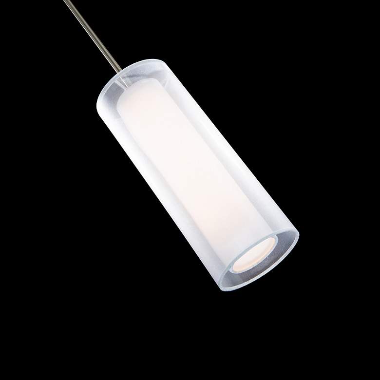 Image 4 Metropolis 13"H x 5"W 1-Light Mini Pendant in Brushed Nickel more views