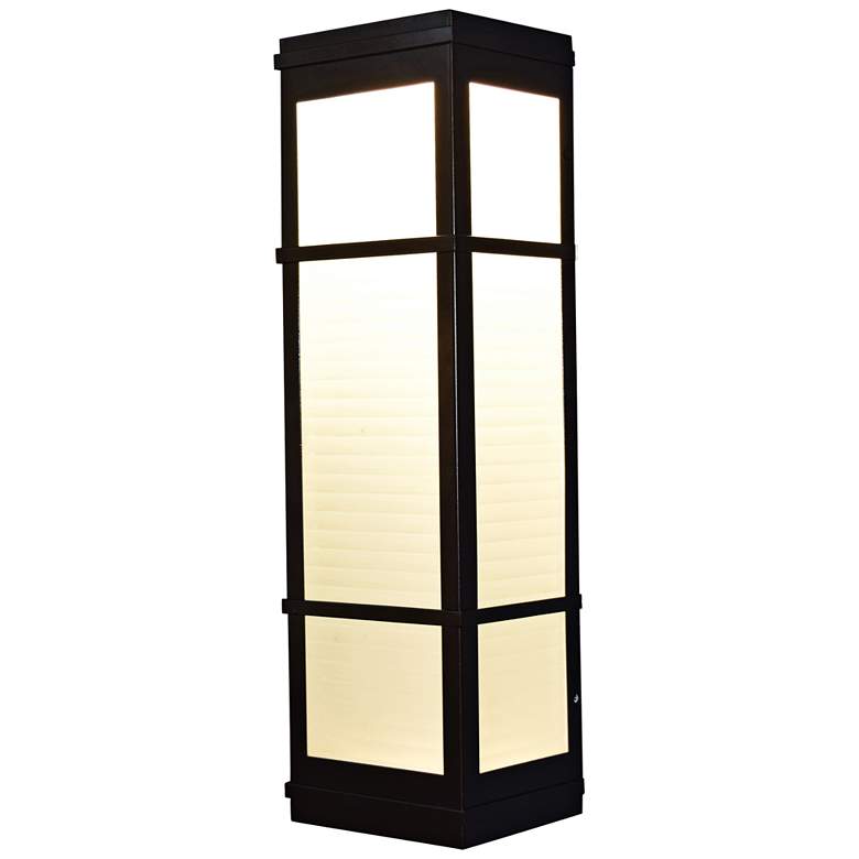 Image 1 Metropolis 16" High Bronze LED Outdoor Wall Light
