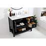4_Metropolis 42"W Black 2-Drawer Single Sink Bathroom Vanity more views