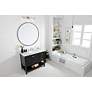 6_Metropolis 42"W Black 2-Drawer Single Sink Bathroom Vanity more views