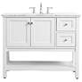 3_Metropolis 42"W White 2-Drawer Single Sink Bathroom Vanity