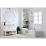 6_Metropolis 42"W White 2-Drawer Single Sink Bathroom Vanity more views