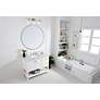7_Metropolis 42"W White 2-Drawer Single Sink Bathroom Vanity more views