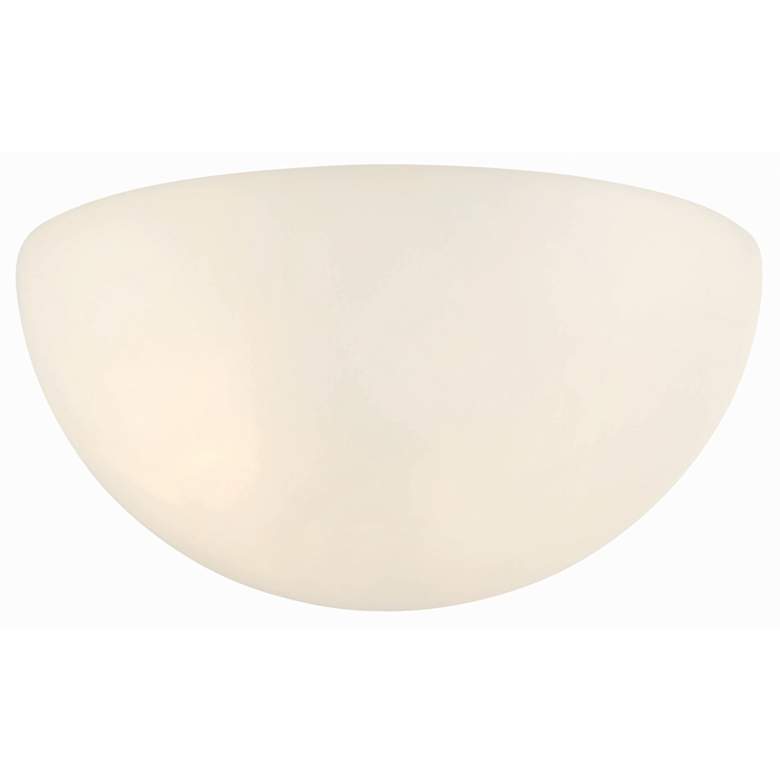Image 1 Metropolitan 1-Light 11-in White Indoor Wall Sconce with Alabaster Shade