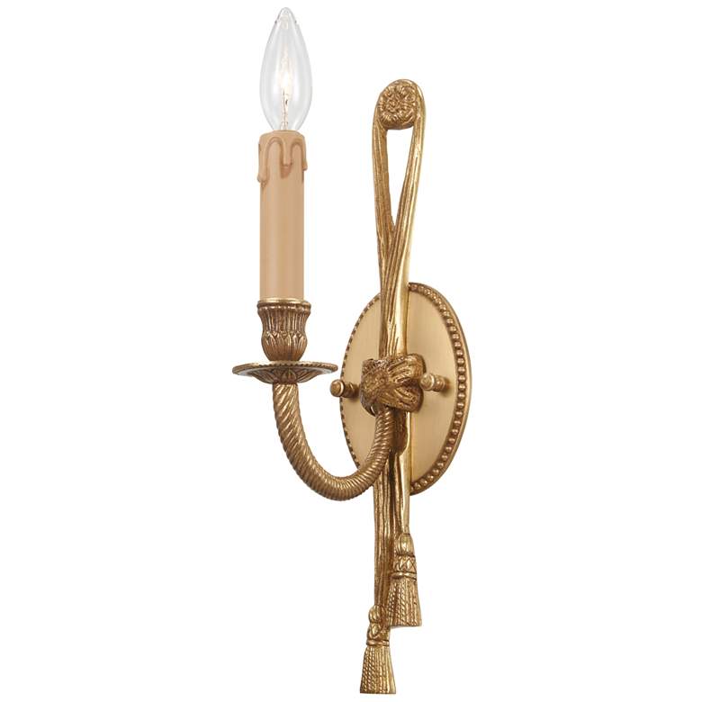 Image 1 Metropolitan 1-Light 4.25-in Antique Gold Indoor Wall Sconce