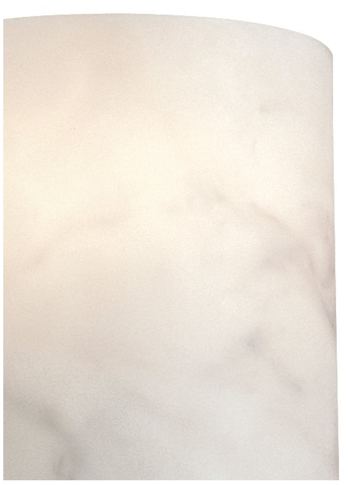 Image 2 Metropolitan 1-Light White Faux Alabaster Wall Sconce with Alabaster Shade more views