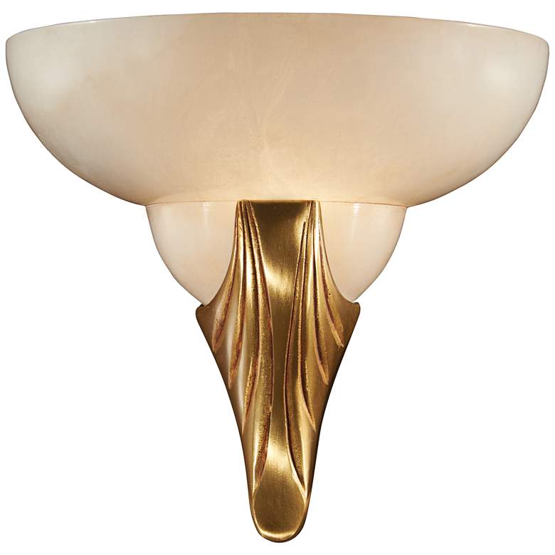 Image 1 Metropolitan 10 1/4 inchH French Gold Hand-Made Wall Sconce