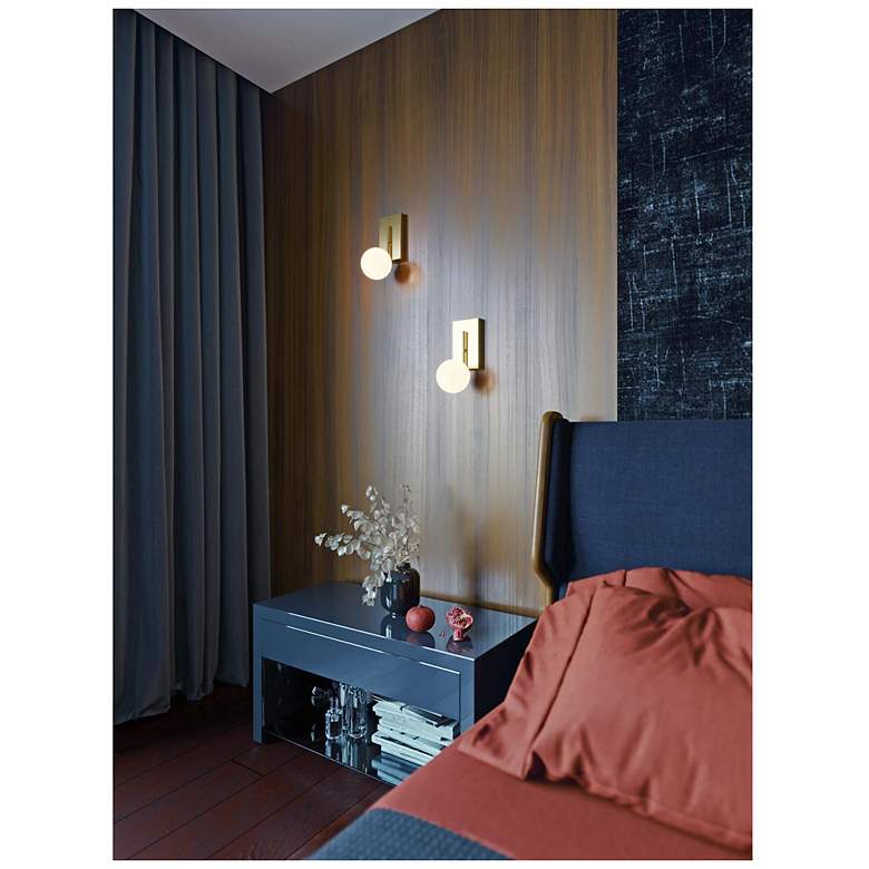 Image 3 Metropolitan 12" LED Sconce - Satin Brass more views
