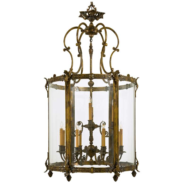 Image 1 Metropolitan 12-Light 31.1-in Oxide Brass Pendant with Clear Glass Shades
