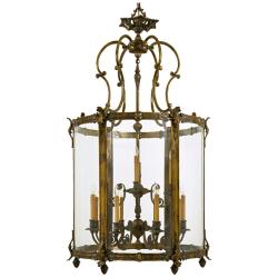 Metropolitan 12-Light 31.1-in Oxide Brass Pendant with Clear Glass Shades