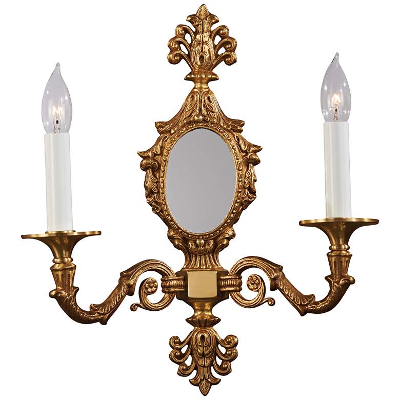 Image 1 Metropolitan 16 3/4"H French Gold Hand-Made Wall Sconce