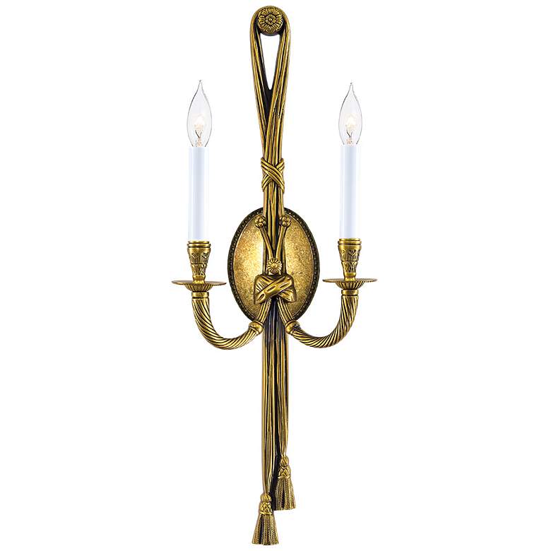 Image 1 Metropolitan 2-Light 11.5-in Antique Gold Indoor Wall Sconce