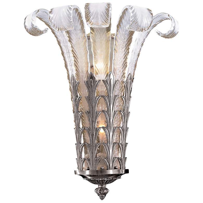 Image 1 Metropolitan 2-Light 16.5-in Platinum Finish Indoor Wall Sconce