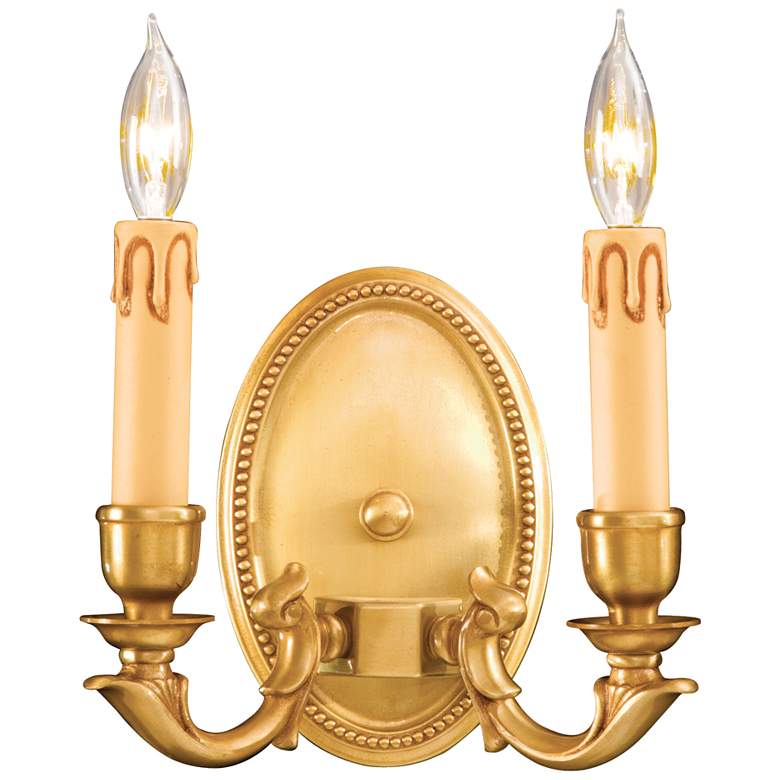 Image 1 Metropolitan 2-Light 8.25-in French Gold Indoor Wall Sconce