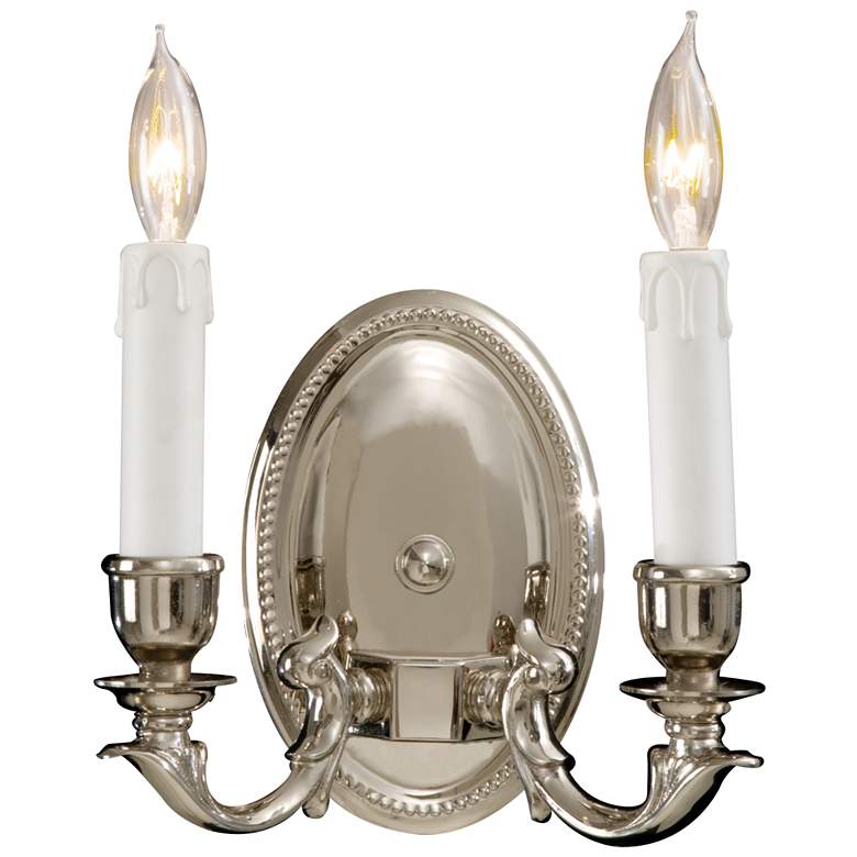 Image 1 Metropolitan 2-Light 8.25-in Polished Chrome Indoor Wall Sconce