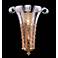 Metropolitan 20 1/4"H Italian Murano Glass Feather Sconce