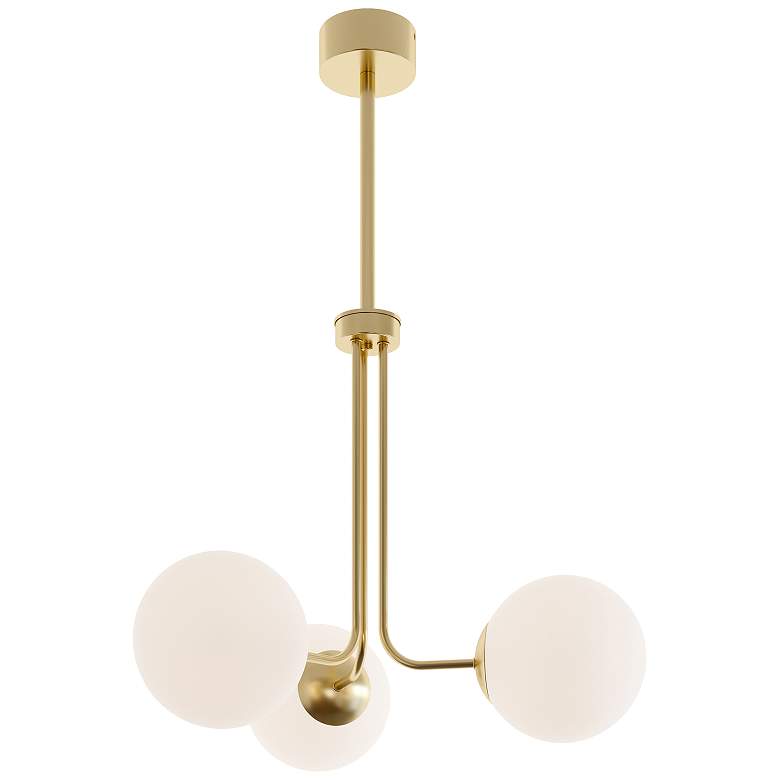 Image 1 Metropolitan 27" Satin Brass LED Pendant