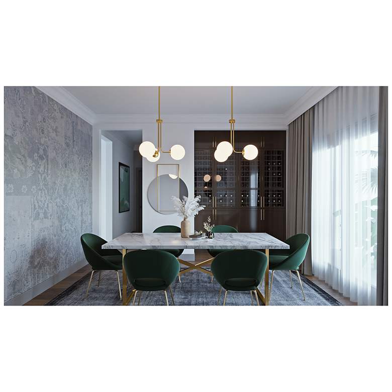 Image 2 Metropolitan 27" Satin Brass LED Pendant more views