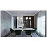 2_Metropolitan 27" Satin Brass LED Pendant more views