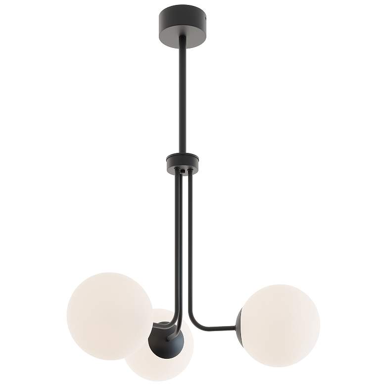 Image 1 Metropolitan 27" Wide Black LED 3-Light Pendant