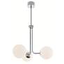 2_Metropolitan 27" Wide Satin Nickel LED Pendant Light