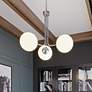 1_Metropolitan 27" Wide Satin Nickel LED Pendant Light