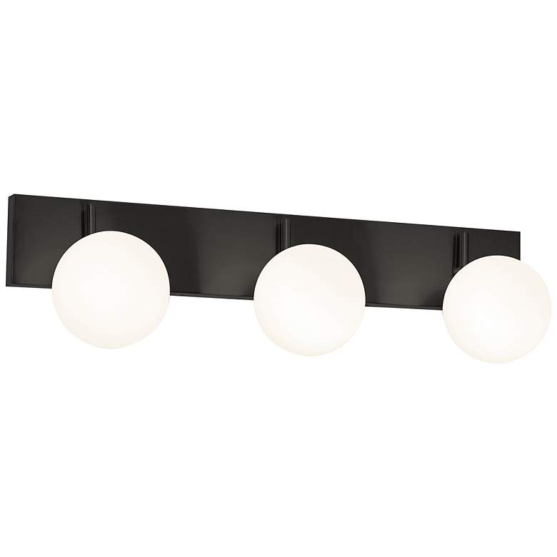 Image 3 Metropolitan 30" Wide Black 3-Light LED Vanity Bath Light