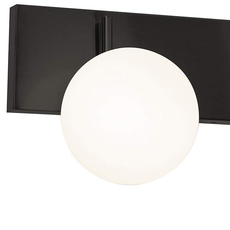 Image 4 Metropolitan 30" Wide Black 3-Light LED Vanity Bath Light more views