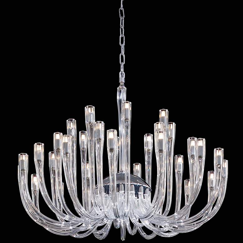 Image 1 Metropolitan 35 1/2" Wide Clear Glass Chandelier