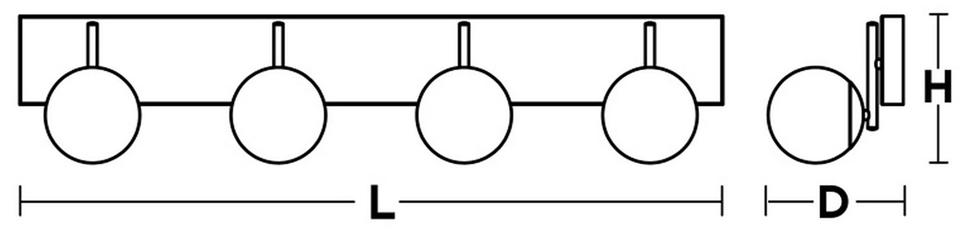 Metropolitan 38" LED Vanity - Black