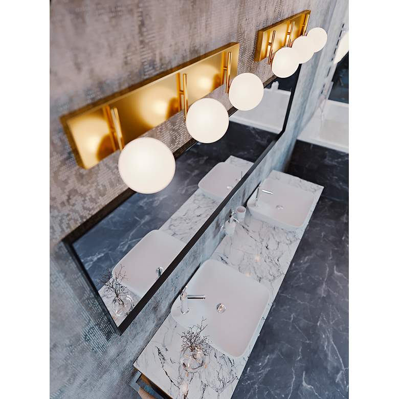 Image 3 Metropolitan 38" Satin Brass LED Vanity more views