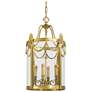 2_Metropolitan 4-Light 15.25-in Dore Gold Foyer Pendant with Glass Shade
