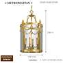 4_Metropolitan 4-Light 15.25-in Dore Gold Foyer Pendant with Glass Shade more views