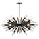 Metropolitan 42"W Elsa Midnight Graphite 12-Light Chandelier