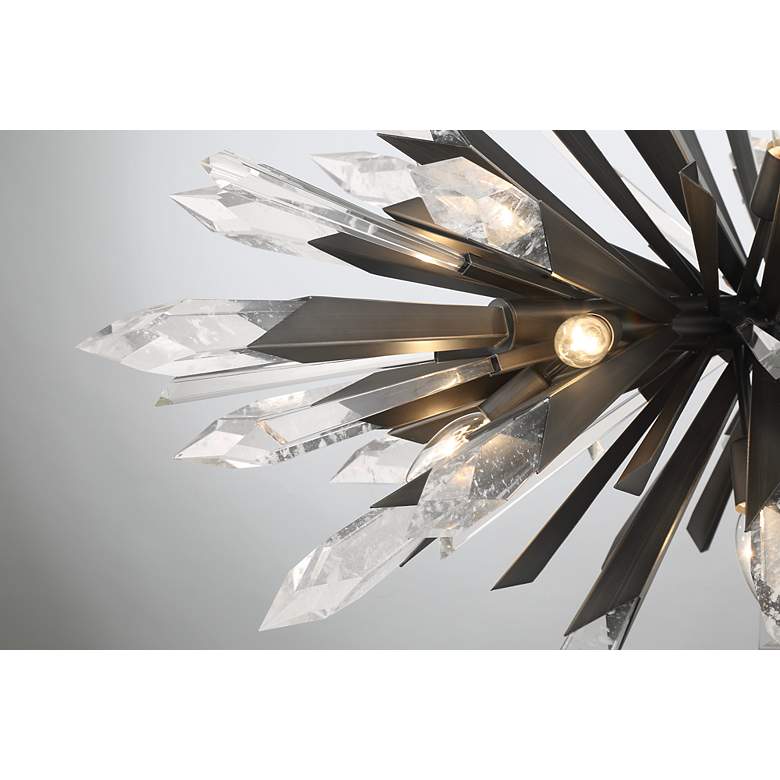 Image 3 Metropolitan 42"W Elsa Midnight Graphite 12-Light Chandelier more views