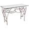 Metropolitan 48" Wide Glass and Nickel Console Table