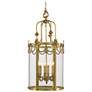 1_Metropolitan 6-Light 18.75-in Dore Gold Foyer Pendant with Glass Shades